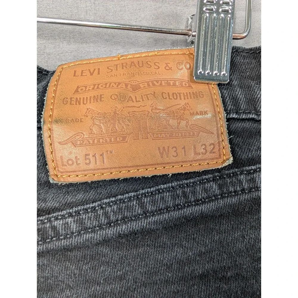Levi Strauss & Co 511 Slim Fit Jeans Black W31 L32 04511-4969